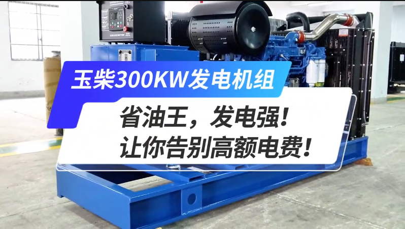 「視頻」玉柴300kw發(fā)電機(jī)組，省油王，發(fā)電強(qiáng)！讓你告別高額電費(fèi)！ 